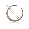 DNHCLL Moon Star Hexagram Crystal Hair Clips Set Women Lady Alloy Barrettes Hairpin Side Clip Hair Accessories Decorativ