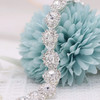 Oriamour Crystal Wedding Headband Bridal Headpiece Rhinestone Bridal Hair Accessories For Brides Flower Girl Bridesmaids