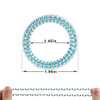 Winrase 24pcs Colorful Spiral Phone Cord Hair Ties Elastics Coil Hair Ties Waterproof Hair Coils Ponytail Holder for Wom