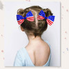 Women Girls Hair Bow Baby Girl Hair Clips Grosgrain Ribbon Hair Bows Flag Hair Clip Hair Accessories Decoration for 4th