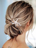 Gorais Starfish Beach Wedding Hair Clip Silver Pearl Bridal Hair Piece Conch Hair Decoration Hair Accessories for Bride