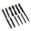 yueton Pack of 12 Black Matte Barrettes Bobby Pin Alligator Clip Hair Clips Bride Headwear Edge Clip Clamps for Ladies G