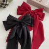 3 Pcs Bow Ribbon Hair Clip Solid Satin Clip Hair Pin Retro Headband with Clips Women Girls Hair Accessories for party