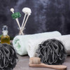 Tbestmax 75g XL Black Loofah Sponge for Exfoliating, Soft Shower Puff Bath Ball Body Scrubber Mesh Pouf 4 Set online at globaldelivered
