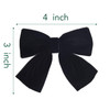 DEEKA 2 PCS 4 Handmade Velvet Hair Bows Alligator Clips Hair Accessories for Little Teen Toddler Girls Kids Set of 2 Bla