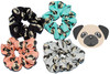 Happie Hare Scrunchies Cotton Rounds Elastic Hair Bands Scrunchy Hair Ties Girls Hair Accessories Gifts for Women 4 Pack