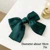 W WEILIRIAN Satin Hair Bows Bow Hair Clips Ribbon Hair Barrettes Clip Large Solid Color Bowknot Hairpin French Hair Barr