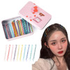 50 Pcs Bobby Hair Pins for Women Thick Thin Hair with Cartoon Barrette Bobby Pin Storage Box Hairpins Hair for Women Gir