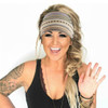 CAKURE Boho Wide Headbands African Head Wraps Stretchy Hairbands Stripe Turban Head Bands for Women and Girls Pack of 3