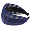 ACOUINT Blue Headband for Women Boho Wide Headbands Thick Headbands with Teeth Large Head Bands for Womens Hair Fashion