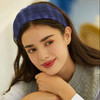 ACOUINT Blue Headband for Women Boho Wide Headbands Thick Headbands with Teeth Large Head Bands for Womens Hair Fashion