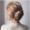 Yheakne Crystal Wedding Hair Clip Barrette Gold Rhinestone Hair Barrette Bling Bridal Headpieces Decorative Head Clip He