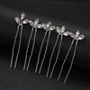 Cubahop Bride Wedding Hair Pins Gold Bridal Crystal Hair Clips Rhinestones Headpieces for Women and Girls Pack of 5