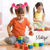 3 Inch Grosgrain Bow for Little Girls Set of 2 Pink