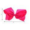 3 Inch Grosgrain Bow for Little Girls Set of 2 Hot Pink