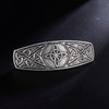 KKJOY Metal Celtic Knot Barrettes Vintage 4Pointed Witches Knot Hair Clips Hand Crafted Spring Clip Hair Pin Headpieces