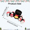 Christmas Hair Clips for Women for Thick Hair Cute Hair Claw Clips with White Bear Snowman Santa Claus Bell Tip Hair Acc