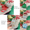 BASEMMAHER Christmas Snowflake Hair Claw Clips for Women Santa Claus Xmas Tree Hairpins Barrettes Tortoise Nonslip Stron