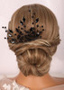 Kercisbeauty 3pcs Vintage Handmade Black Beads Long Hair Pins for Women Girls Wedding Bridal Hair Accessories for Hallow