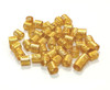 50 Pieces Dreadlocks Beads Hair Braid Cuffs Dreads Lock Ring Adjustable Hair Clip Filigree Tube Tools for Decoration Sil