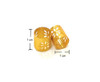 50 Pieces Dreadlocks Beads Hair Braid Cuffs Dreads Lock Ring Adjustable Hair Clip Filigree Tube Tools for Decoration Sil