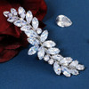 Chargances Crystal Hair Barrette Sparkly Zircon Rhinestone Hair Clip French Design Bridal Hair Clips Elegant Hair Access