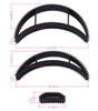1Set5PCS Black Women Lady Girls Hair Bun Maker Bump It Up Volume Hair Base Pads Styling Insert Tool Hair Pump Beauty Set