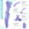 Jexine 50 Pcs Alligator Hair Clips Wide Teeth Double Hinged Professional Salon Hair Clips for Styling Sectioning Colorin