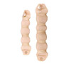 DNHCLL Set of 2 Beige Magic Hair Styling Styler Hot Hair Donut Bun Ring Styler Maker for Women Lady Girls 1 large1 small
