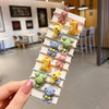 KDDOM 10 Pcs Cute Cartoon Animal Elastic Hair Ties Rope Accessories for GirlsBeeBearRabbitFrogDinosaurColorful