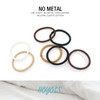 Hoyols Ponytail Holders No Metal Braided Hair Bands Elastic Thick Tie for Women Thick Fine Curly Hair gomas para el pelo