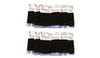 Snazzy Black Hair Bands Thick 240pcs Soft Painless No Damage Hair Elastics Ties Twists 140mm in Length and 4mm in Width