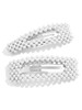 Pearls Hair Clips Silver Wedding Decorative Hair Pins Barrettes Large for Women Bridal Bridesmaid Flower Girls Her Valen