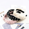 FEDANS Pearl Headbands Knotted Headbands for Women 3 Colors Knot Turban Headband Fashion Hair Bands Wide Headbands