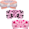 3 Pcs Towel Headbands for Women Headband for Washing Face Facial Hair Band Skincare Microfiber Bowtie Headband Makeup Te