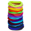 100 Pieces Hair Elastics Hair Ties Ponytail Holders Hair Bands 5 x 03 cm Multicolor