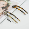 Borsun 4 Pack U Shaped Hair Pins for Buns French Pin Hair Fork Sticks for Long Hair 2 Prong Hair Stick for Women and Gir