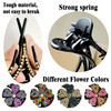 Yusier 4PCS Heart Style Ponytail Duckbill Clips with Headdresses for Women Flower Rhinestone Barrettes Sparkly Prom Diam