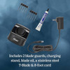 Oster Professional Cordless Hair Trimmer with Rechargeable Battery and Ergonomic Design TFinisher TBlade Trimmer Burgund