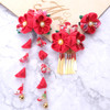 Lurrose 3pcs Japanese Kimono Flower Hair Clips Tassel Hair Hairpins Japanese Style Traditional Kimono Hair Barrettes Hai
