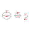 Minihope Mini Rubber Bands Soft Elastic Bands Clear Polyband Elastics 1000 Count for Women Kids Braids Hair Clear Fine H