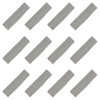 Kenz Laurenz Soft and Stretchy Elastic Cotton Headbands Pack of 12 Light Grey