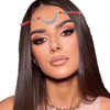 Tgirls Boho Cresent Moon Head Chain Crystal Headpieces Vintage Hair Accessories for Women and Girls TL101S4