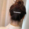 Yheakne Boho Crystal Hair Clip Pin Silver Cz Bar Hair Pin Barrette Vintage Hair Barrette Pins Decorative Bobby Pin Rhine