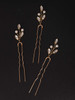 fxmimior 3 PCS Bridal Women Pearls Rhinestones Simple Little Hair Pins Vintage Wedding Party Crystal Rhinestones Party P