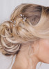 fxmimior 3 PCS Bridal Women Vintage Wedding Party Hair Pins Crystal Hair Accessories silver