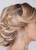 fxmimior 3 PCS Bridal Women Vintage Wedding Party Hair Pins Crystal Hair Accessories silver