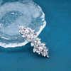 Zeshimb Wedding Crystal Hair Clips Vintage Pearl Hairpiece Clips Pearl Rhinestone Hair Barrette Silver Crystal Pearl Hai
