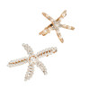 Starfish Hair Clip Bridal Flower Girl Accessories for Wedding Rhinestone Hair Pin 2Pcs Starfish