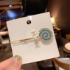 Zeshimb Rhinestone Pearl Hair Clip Pretty Crystal Lollipop Hair Barrettes Small Alligator Side Clips for Women Girls Thi